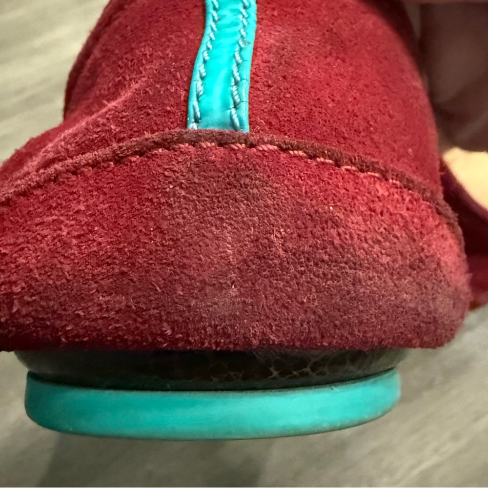 Tieks Burgundy Suede Ballet Flats - Picture 5 of 5